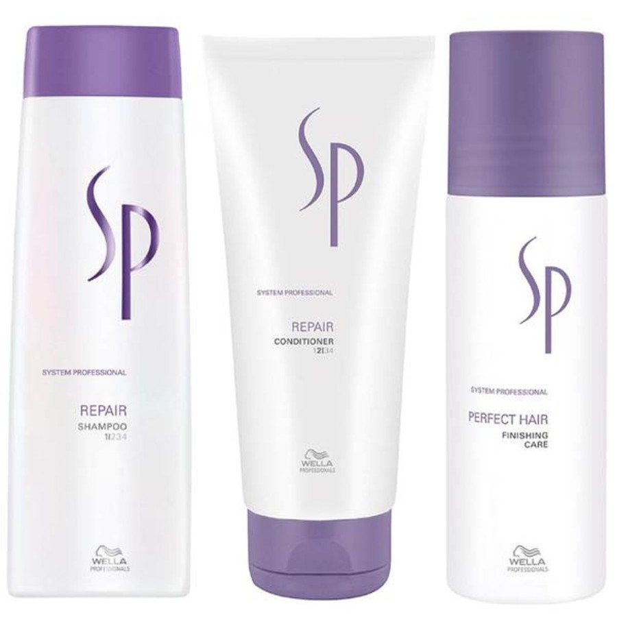 Haircare Wella Professionals Care | Wella Sp Repair Trio - Shampoo, Conditioner And Perfect Hair