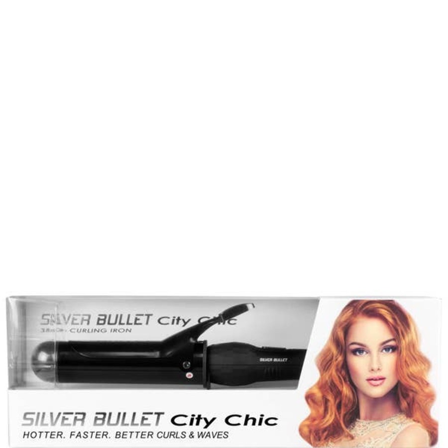 Haircare Silver Bullet | Silver Bullet City Chic 38Mm Curling Iron - Black