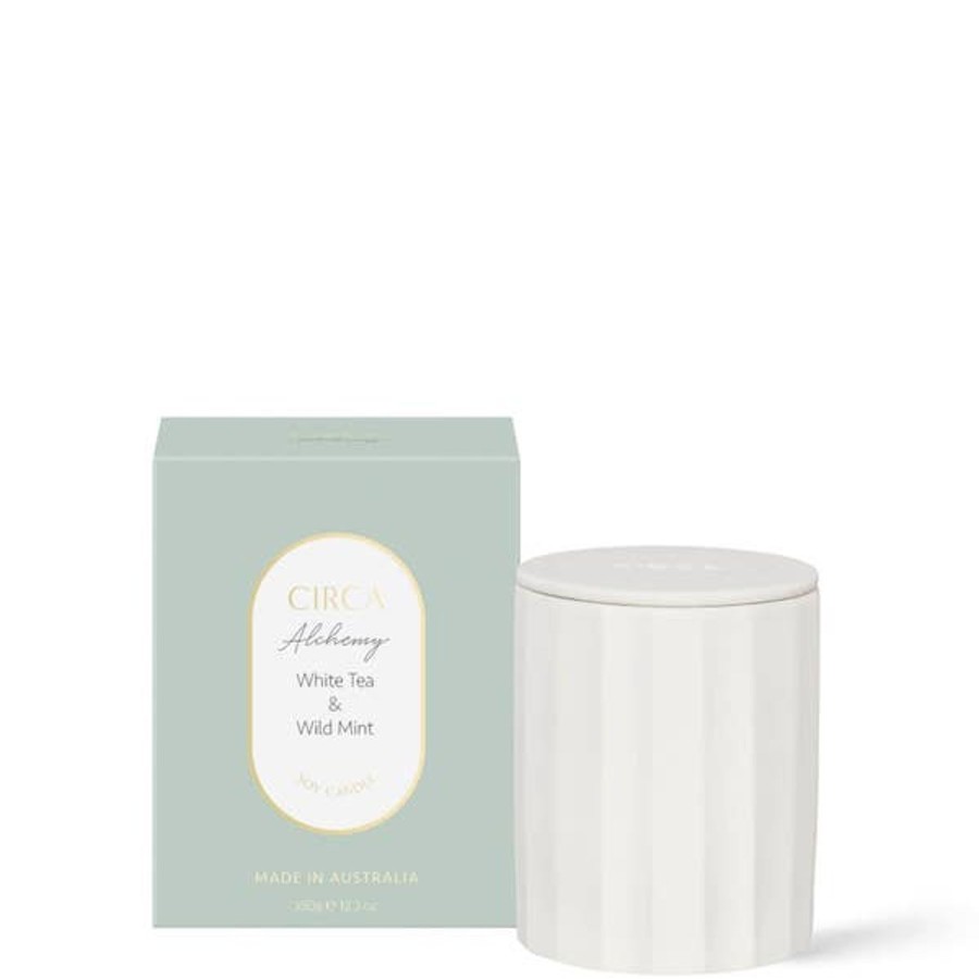 Fragrance CIRCA Scented Candles | Circa Alchemy White Tea And Wild Mint Soy Candle 350G