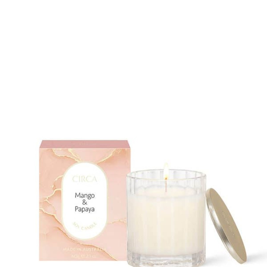 Fragrance CIRCA Scented Candles | Circa Mango & Papaya Scented Soy Candle 60G