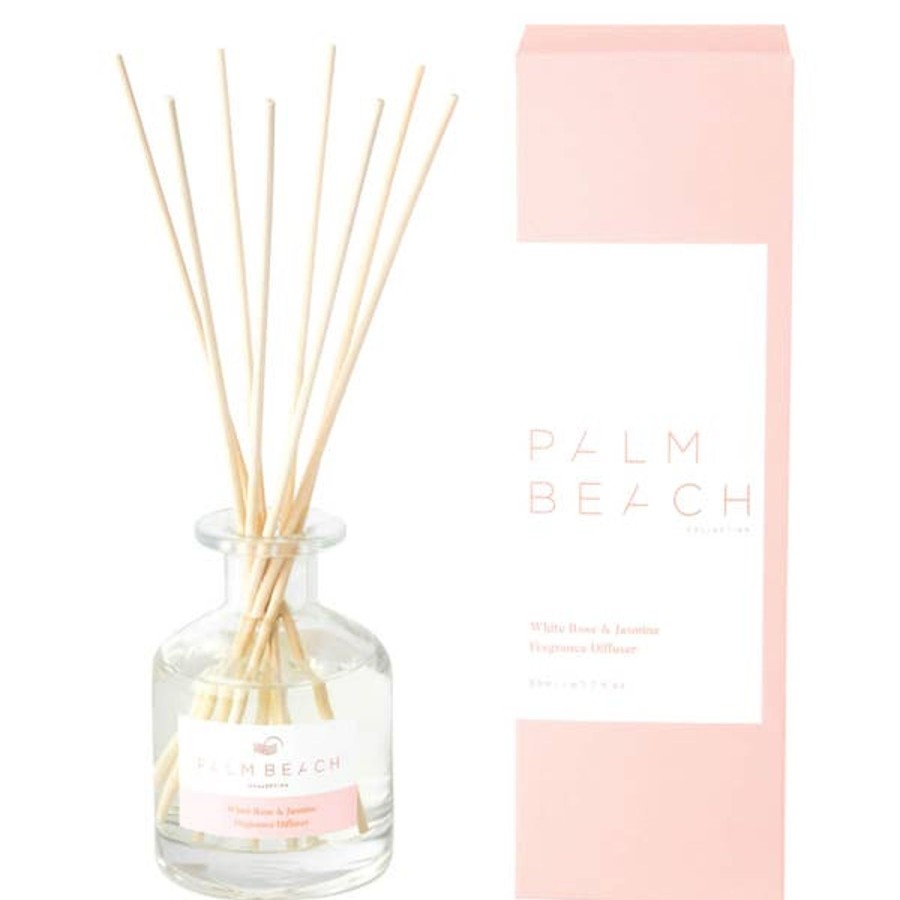 Fragrance Palm Beach Diffusers & Oils | Palm Beach Collection White Rose And Jasmine Mini Fragrance Diffuser 50Ml