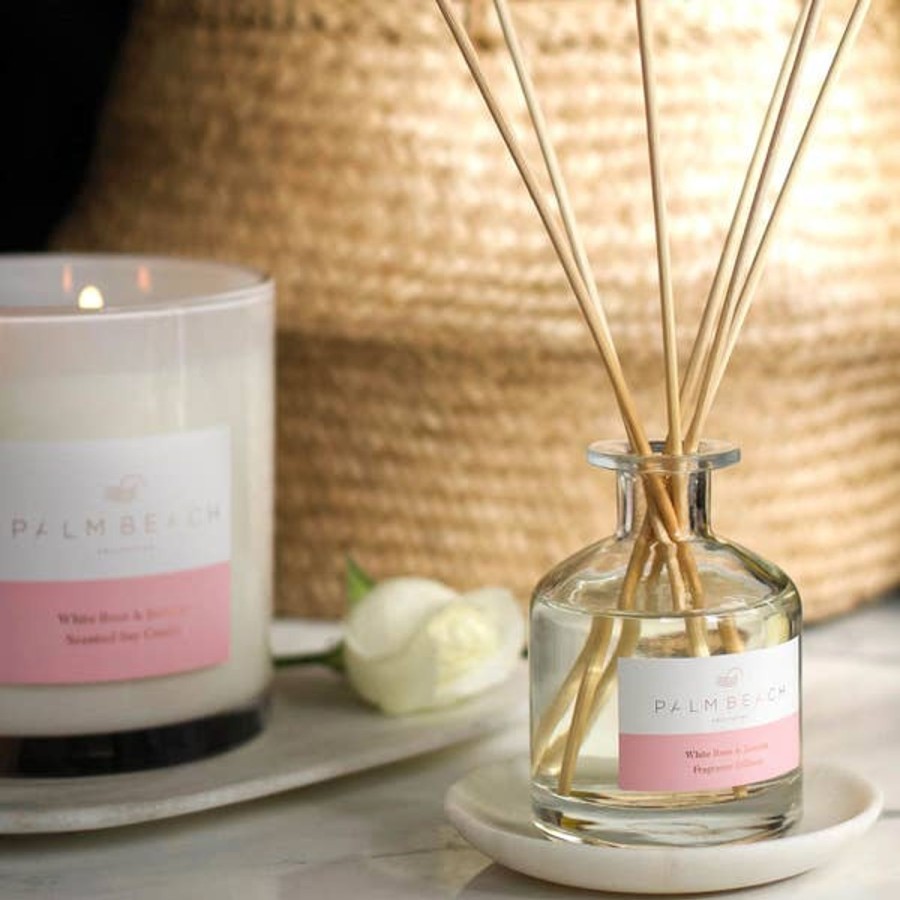 Fragrance Palm Beach Diffusers & Oils | Palm Beach Collection White Rose And Jasmine Mini Fragrance Diffuser 50Ml