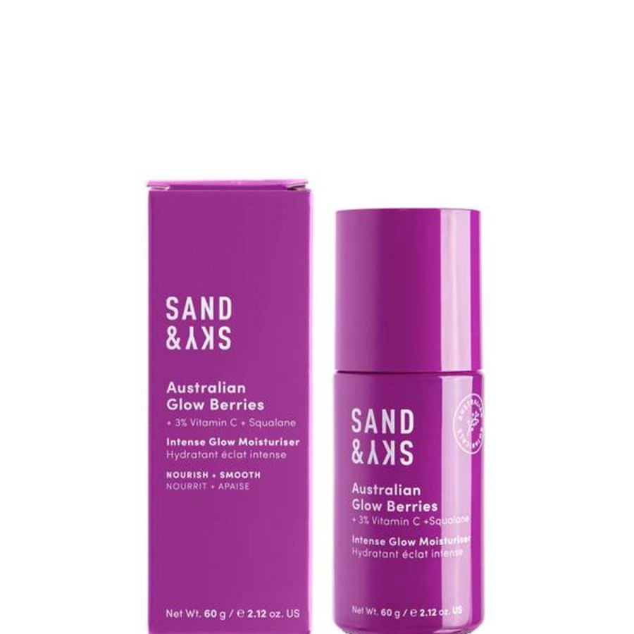 Skincare Sand & Sky | Sand & Sky Australian Glow Berries Intense Glow Moisturiser 60G