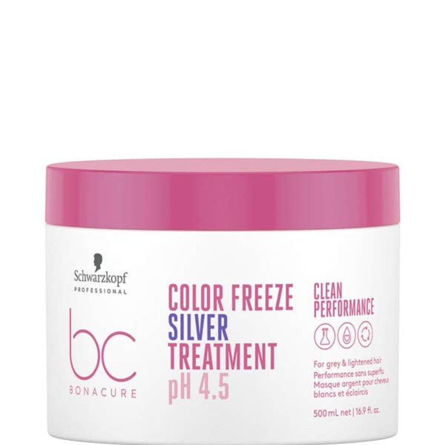 Haircare Schwarzkopf | Schwarzkopf Professional Bc Clean Performance Ph 4.5 Color Freeze Silver Treatment 500Ml