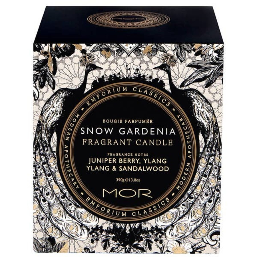 Fragrance MOR Scented Candles | Mor Emporium Classics Snow Gardenia Perfumed Candle 380G