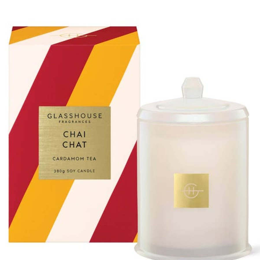 Fragrance Glasshouse Fragrances Scented Candles | Glasshouse Fragrances Chai Chat Candle 380G