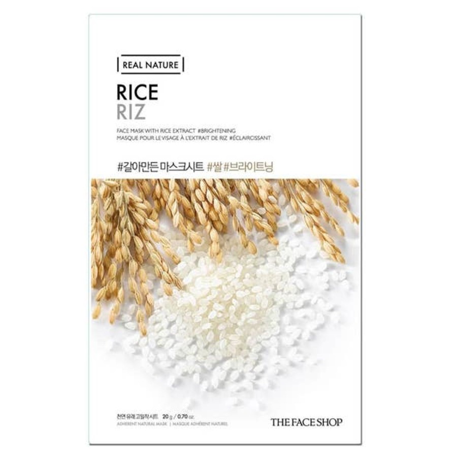 Skincare THE FACE SHOP | The Face Shop Real Nature Sheet Mask Rice