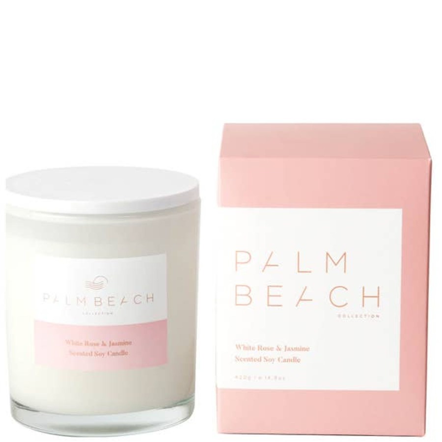 Fragrance Palm Beach Scented Candles | Palm Beach Collection White Rose & Jasmine 420G Standard Candle