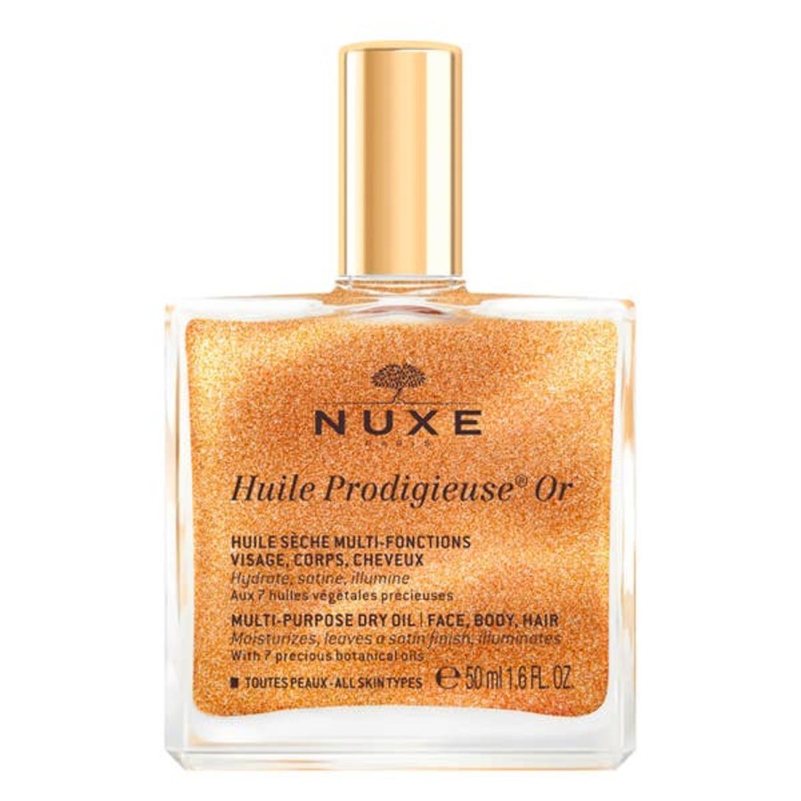 Makeup NUXE Bronzers | Nuxe Huile Prodigieuse Golden Shimmer Multi Usage Dry Oil 50Ml