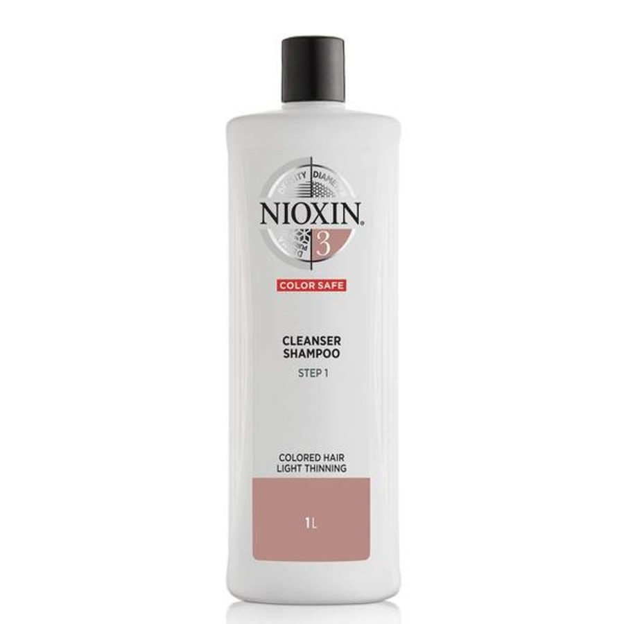 Men NIOXIN Shampoo | Nioxin 3-Part System 3 Cleanser Shampoo For Coloured Hair With Light Thinning 1000Ml