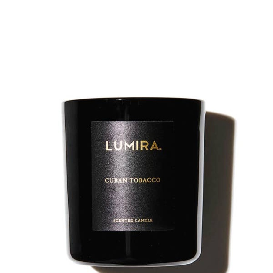 Fragrance LUMIRA Scented Candles | Lumira Cuban Tobacco Black Candle 300G