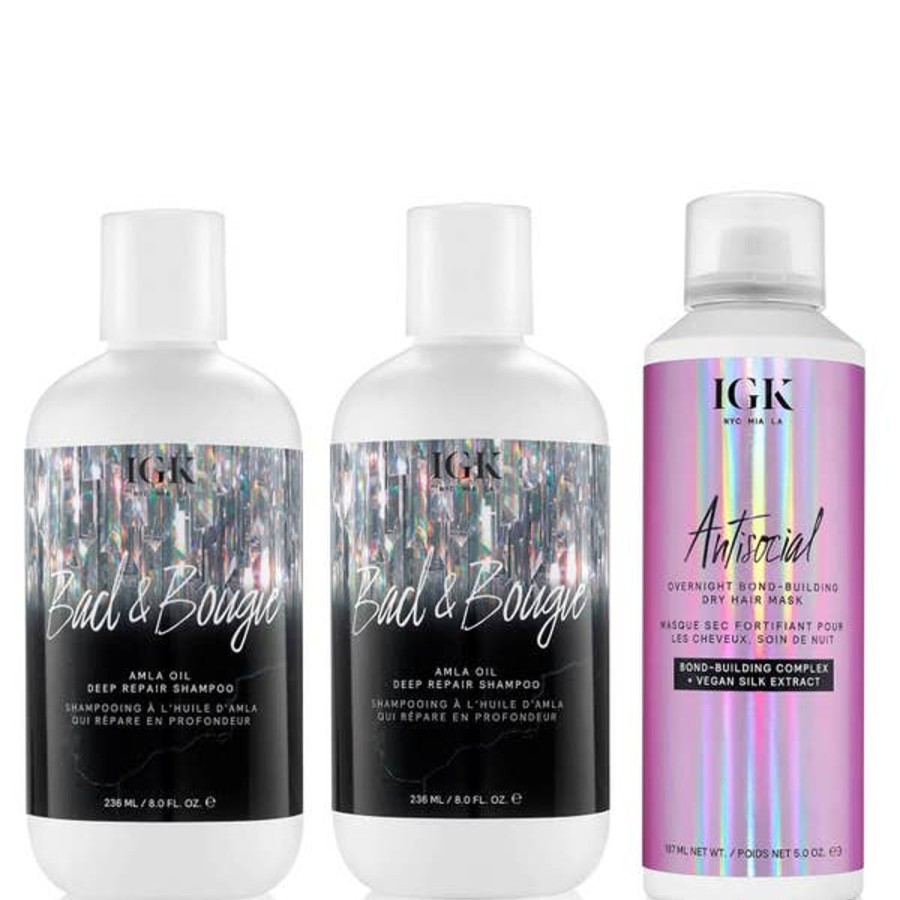 Haircare IGK | Igk Bad And Bougie Deep Repair Set