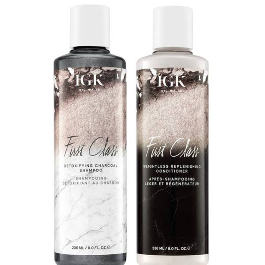 Haircare IGK | Igk First Class Detoxifying Shampoo And Conditioner Bundle