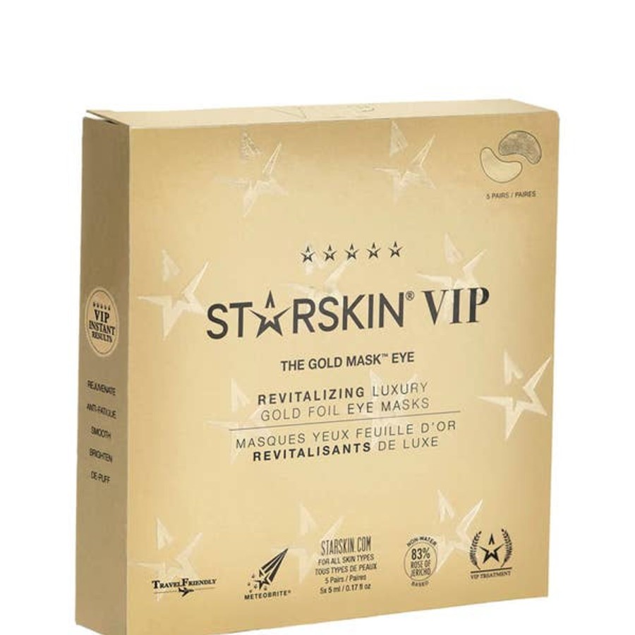 Skincare STARSKIN | Starskin Vip The Gold Mask Eye Revitalizing Luxury Gold Foil Eye Masks (5 Pairs)