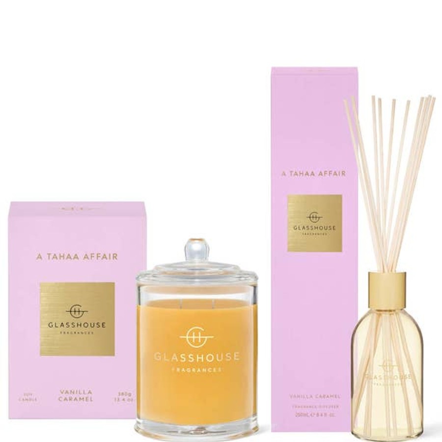 Fragrance Glasshouse Fragrances Scented Candles | Glasshouse Fragrances A Tahaa Affair Candle And Liquid Diffuser