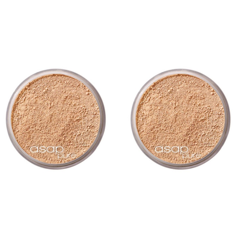 Makeup asap Foundations | 2 X Asap Pure Mineral Makeup - Three 8G