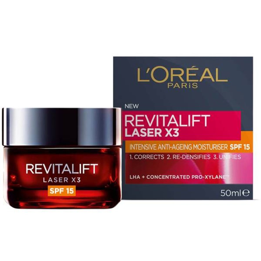 Spf & Tan L'Oréal Paris | L'Oreal Paris Revitalift Laser X3 Anti-Ageing Spf15 Day Cream 50Ml