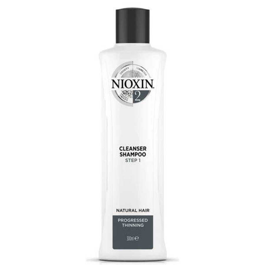 Men NIOXIN Shampoo | Nioxin 3-Part System 2 Cleanser Shampoo For Natural Hair With Progressed Thinning 300Ml