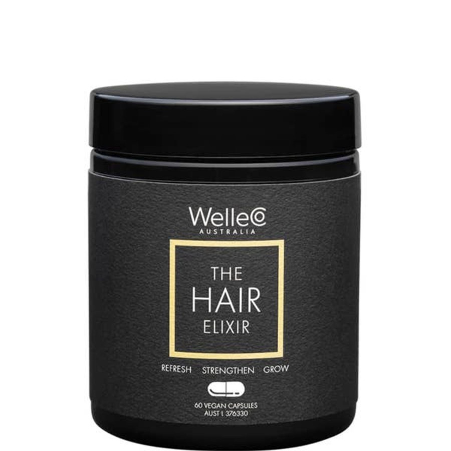 Men WelleCo Supplements | Welleco The Hair Elixir - 60 Capsules Uk/Eu