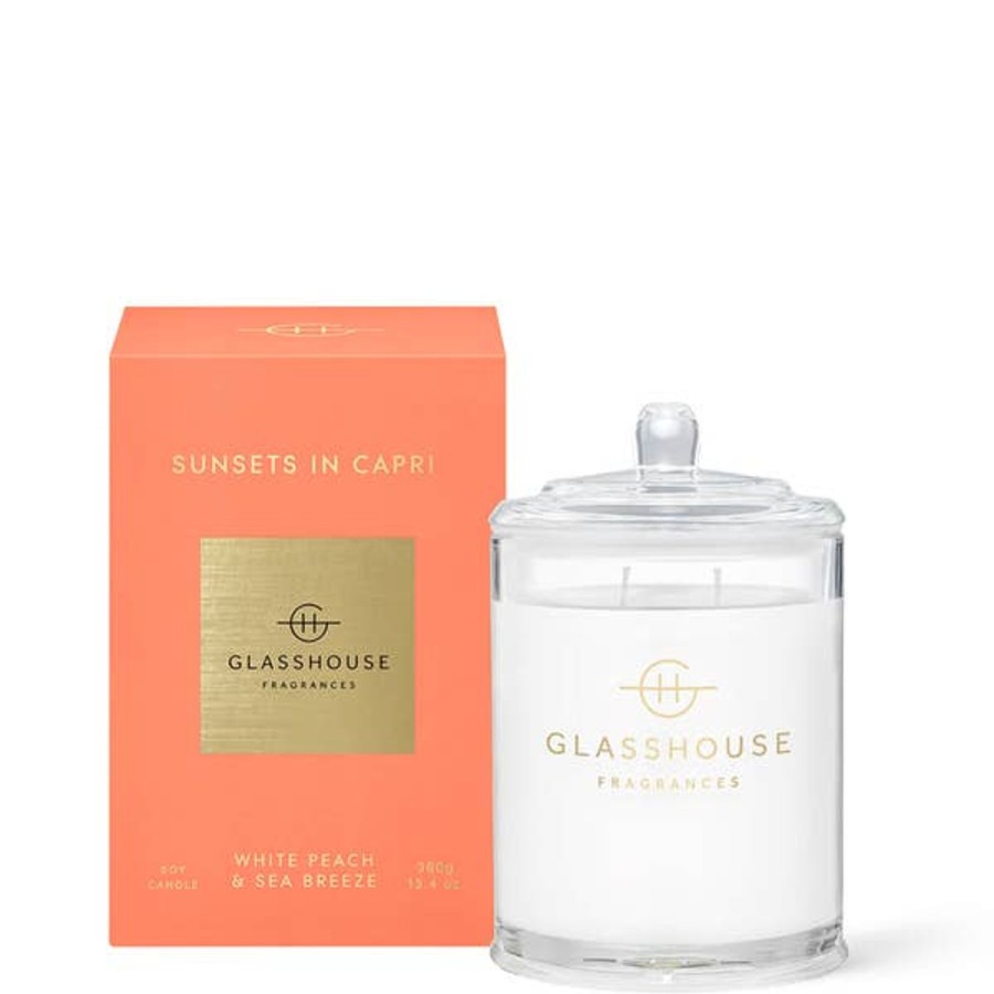 Fragrance Glasshouse Fragrances Scented Candles | Glasshouse Fragrances Sunset In Capri Candle 380G