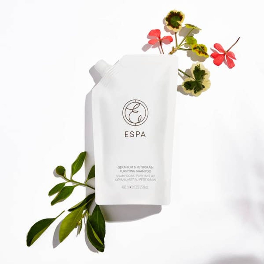 Men ESPA Shampoo | Espa Geranium And Petitgrain Purifying Shampoo 400Ml