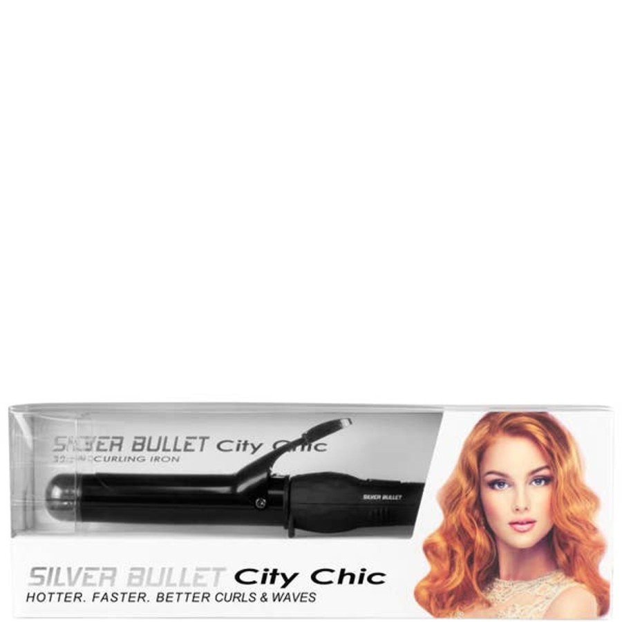 Haircare Silver Bullet | Silver Bullet City Chic 32Mm Curling Iron - Black