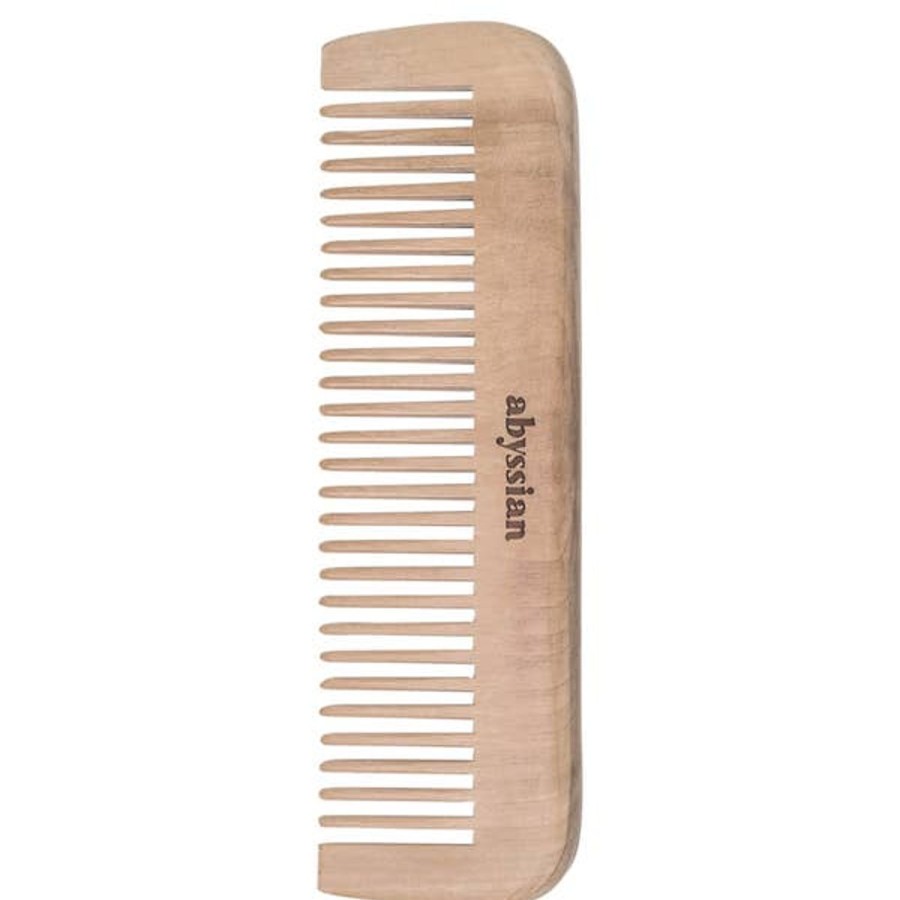 Haircare Abyssian | Abyssian Peach Wood Comb With Wide Tooth