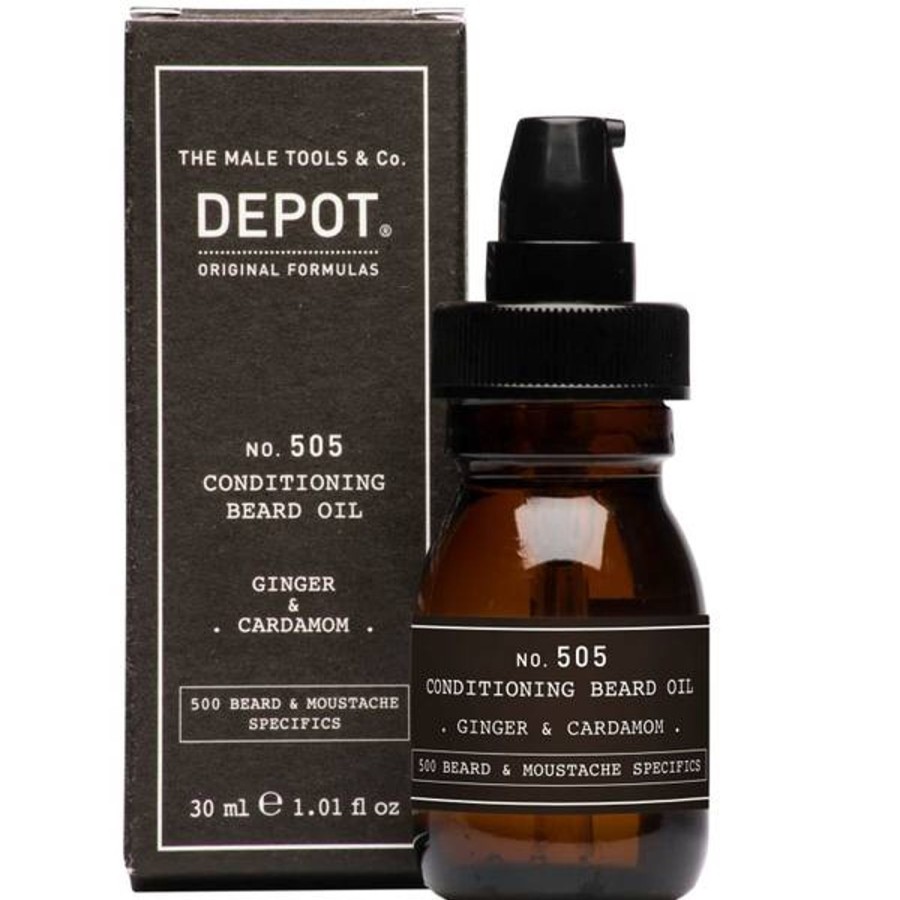 Men Depot Oils & Serums | Depot No.505 Ginger And Cardamom Conditioning Beard Oil 30Ml