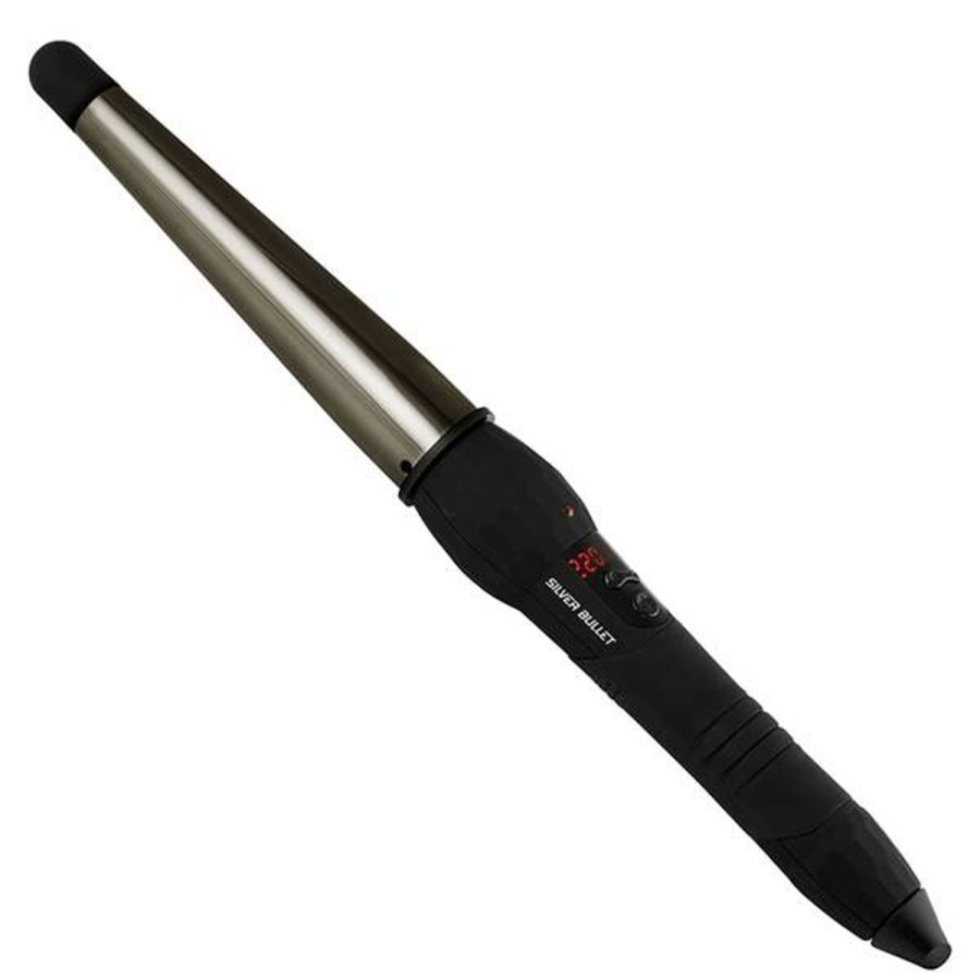 Haircare Silver Bullet | Silver Bullet Fastlane Titanium Conical 13Mm-25Mm Curling Iron - Black