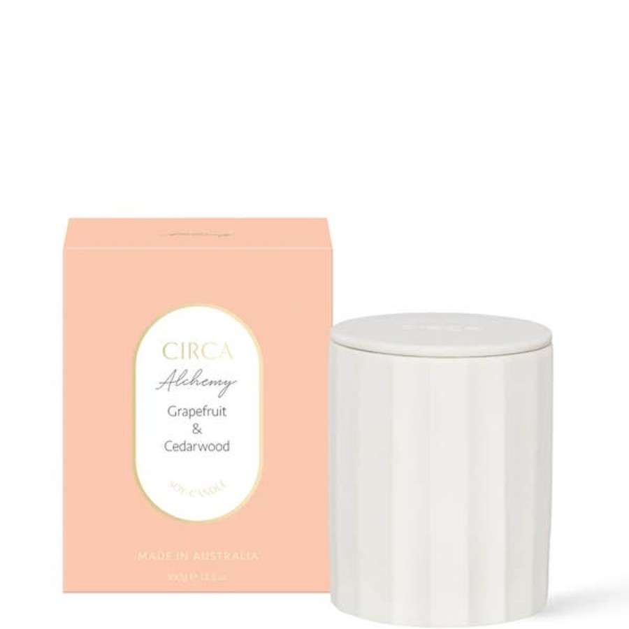 Fragrance CIRCA Scented Candles | Circa Alchemy Grapefruit And Cedarwood Soy Candle 350G