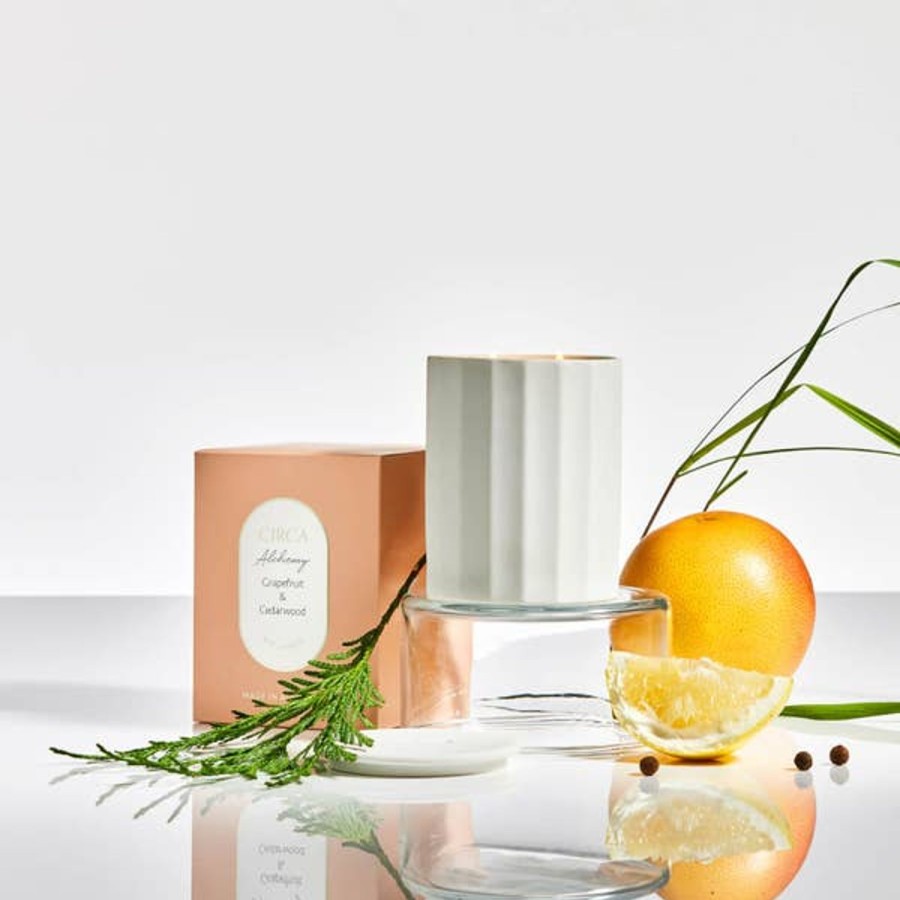 Fragrance CIRCA Scented Candles | Circa Alchemy Grapefruit And Cedarwood Soy Candle 350G