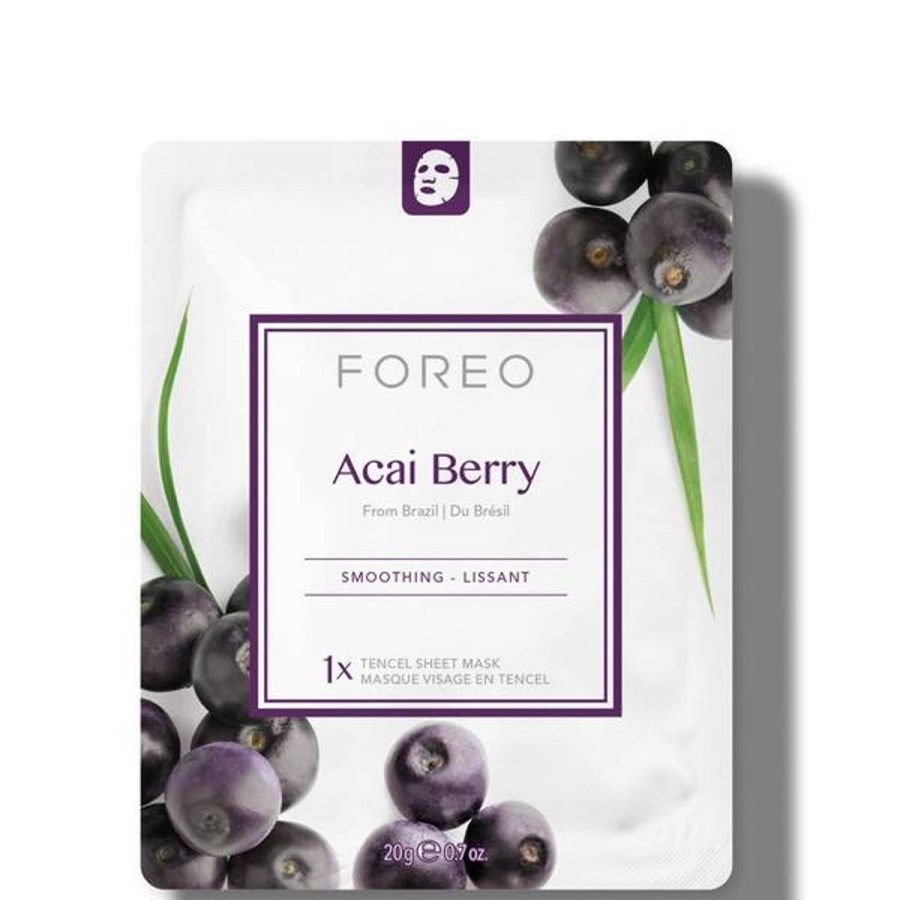 Skincare FOREO | Foreo Acai Berry Firming Sheet Face Mask (3 Pack)