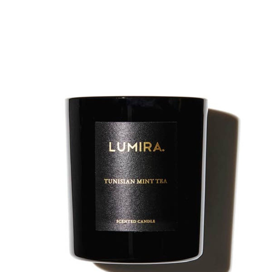 Fragrance LUMIRA Scented Candles | Lumira Tunisian Mint Tea Black Candle 300G