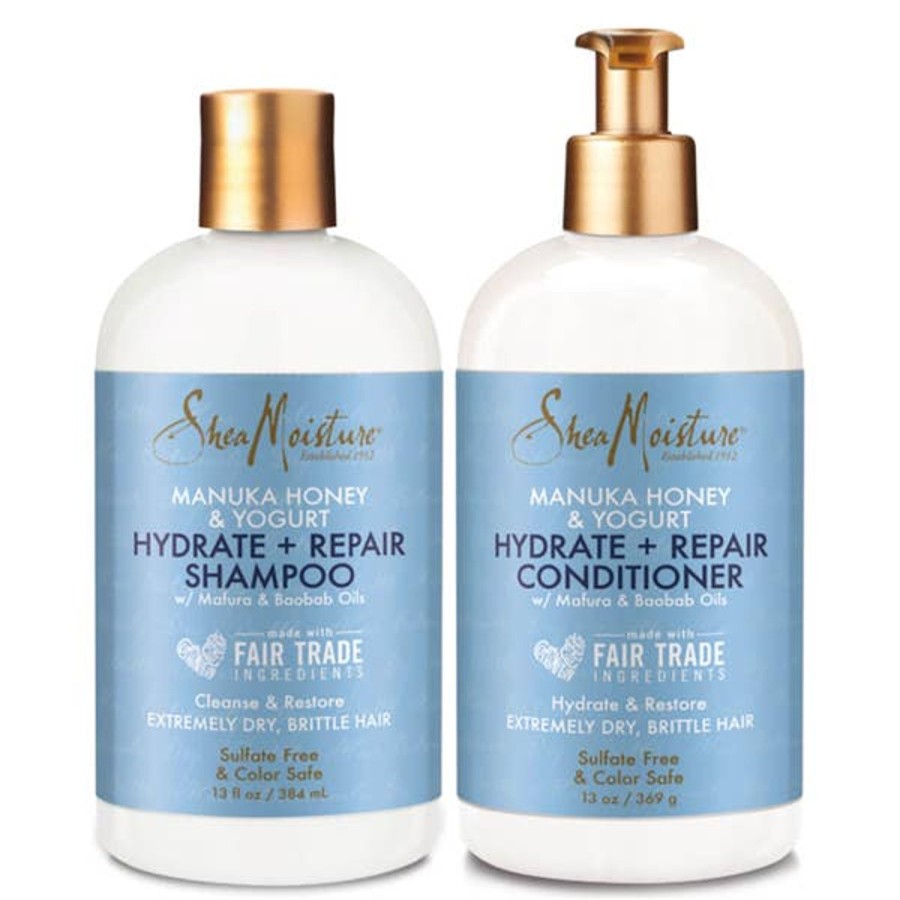 Haircare SheaMoisture | Sheamoisture Shampoo And Conditioner Dry Brittle Hair Duo (Worth $47.00)