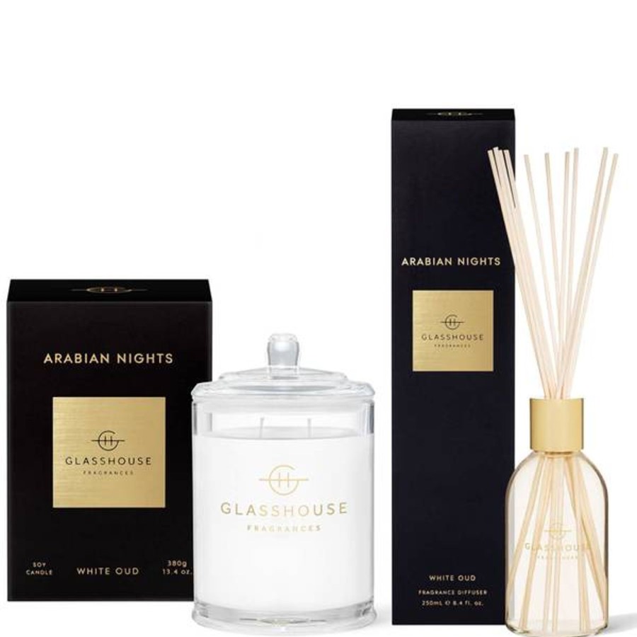 Fragrance Glasshouse Fragrances Scented Candles | Glasshouse Fragrances Arabian Nights Candle And Liquid Diffuser