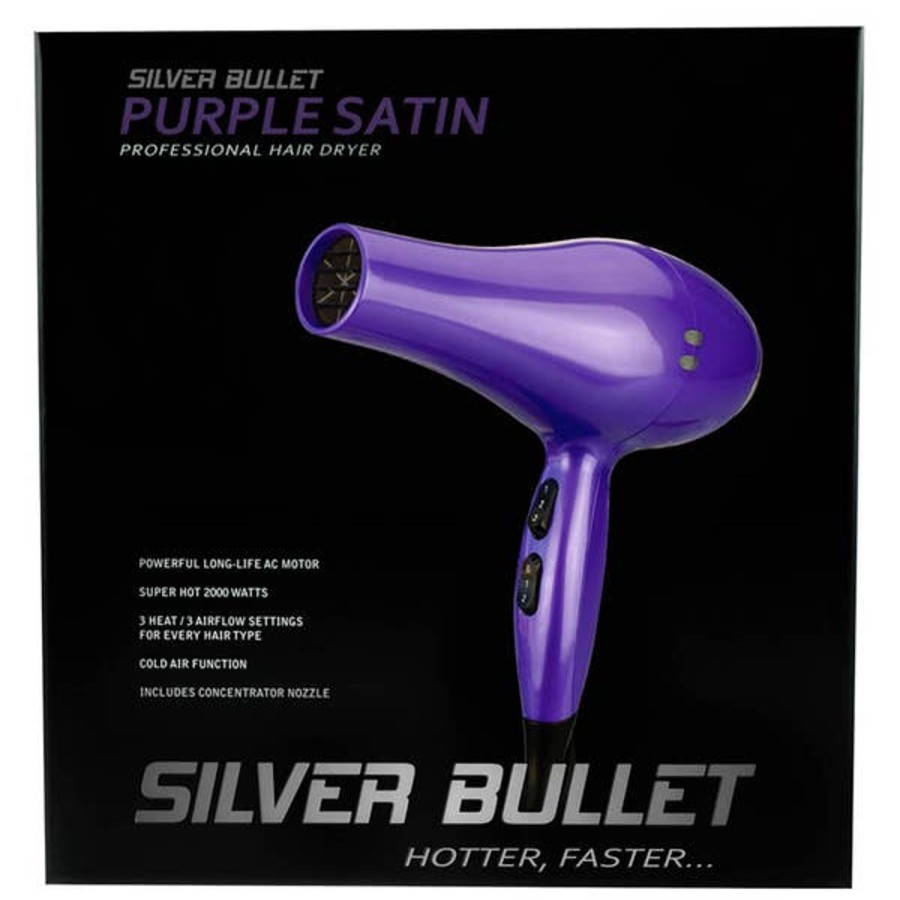 Haircare Silver Bullet | Silver Bullet Professional Hair Dryer - Purple Satin