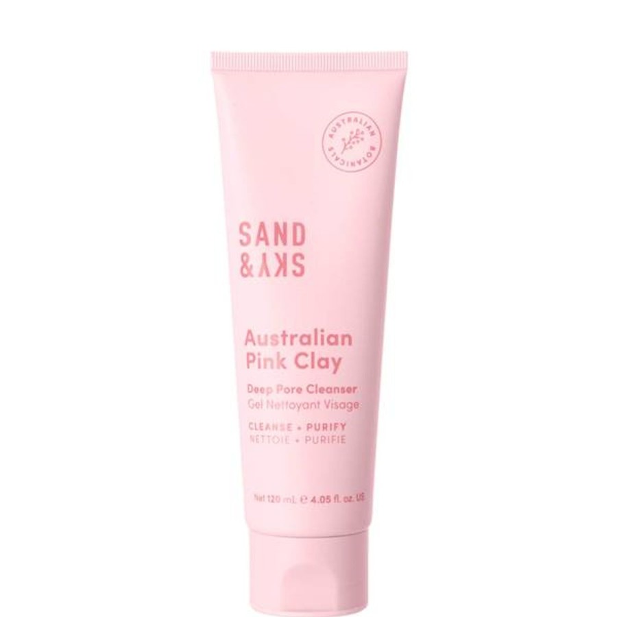 Skincare Sand & Sky | Sand & Sky Australian Pink Clay Deep Pore Cleanser