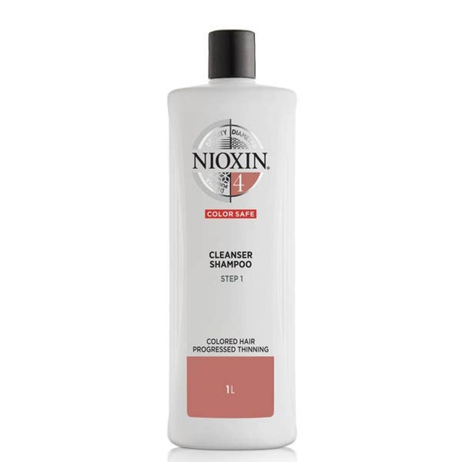 Men NIOXIN Shampoo | Nioxin 3-Part System 4 Cleanser Shampoo For Coloured Hair With Progressed Thinning 1000Ml