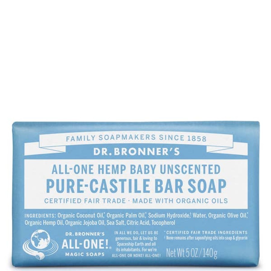 Men Dr. Bronner's Cleansing Bars | Dr. Bronner'S Pure Castile Bar Soap - Baby Unscented 140G