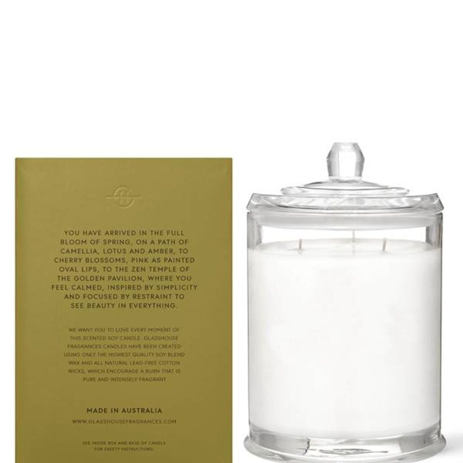 Fragrance Glasshouse Fragrances Scented Candles | Glasshouse Fragrances Kyoto In Bloom Candle 760G