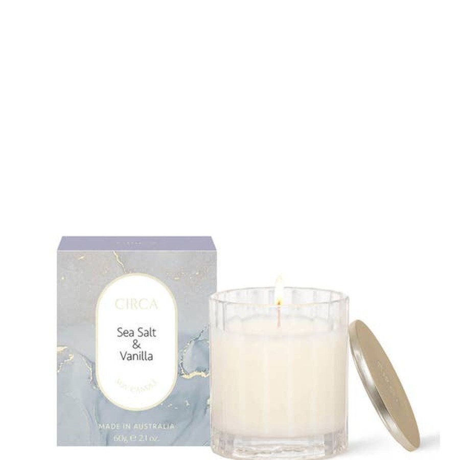 Fragrance CIRCA Scented Candles | Circa Sea Salt & Vanilla Scented Soy Candle 60G