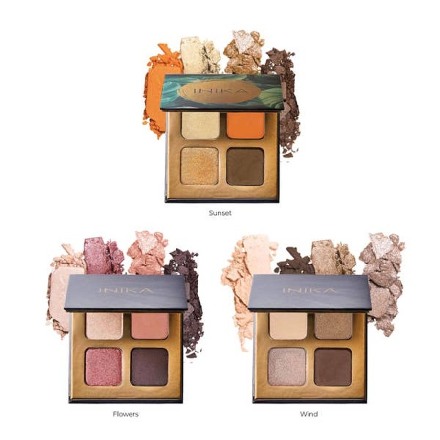 Makeup INIKA Eye Shadows | Inika Quad Eyeshadow Palette - Wind