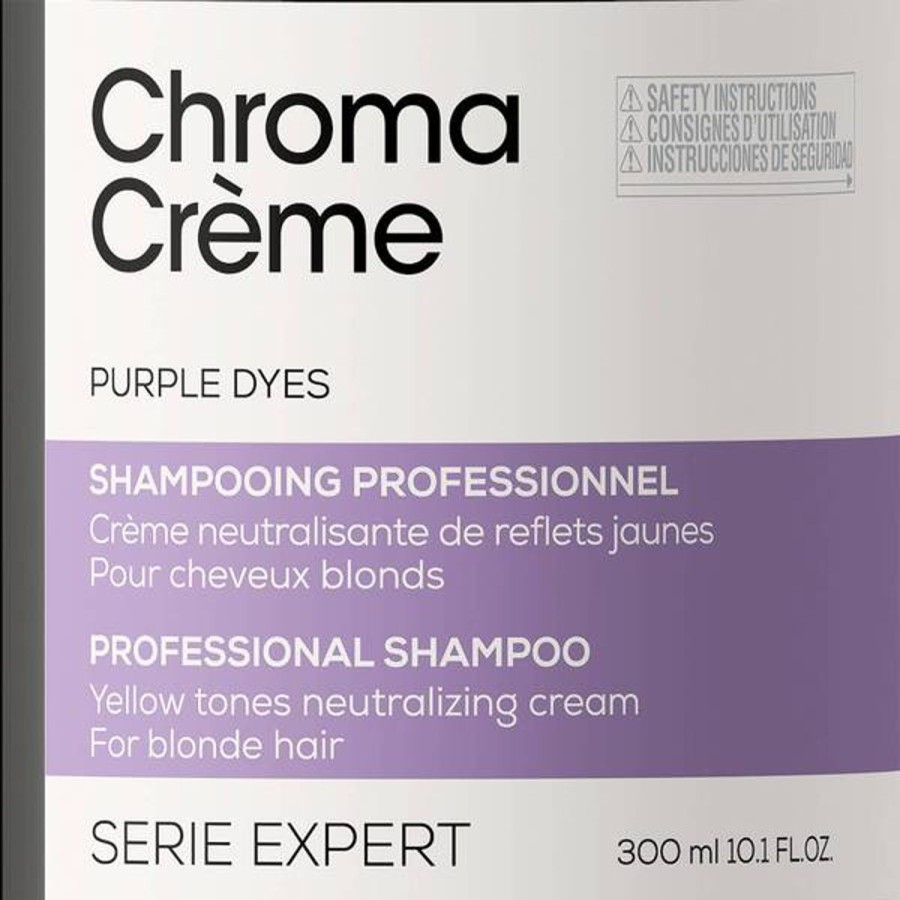 Haircare L'Oréal Professionnel | L'Oreal Professionnel Paris Chroma Creme Yellow-Tones Neutralizing Cream Shampoo - Blondes To Platinum Blondes 300Ml