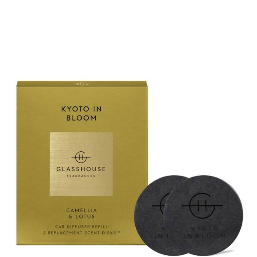 Fragrance Glasshouse Fragrances Diffusers & Oils | Glasshouse Fragrances Car Diffuser Collection - Kyoto In Bloom 2 Replacement Scent Disks