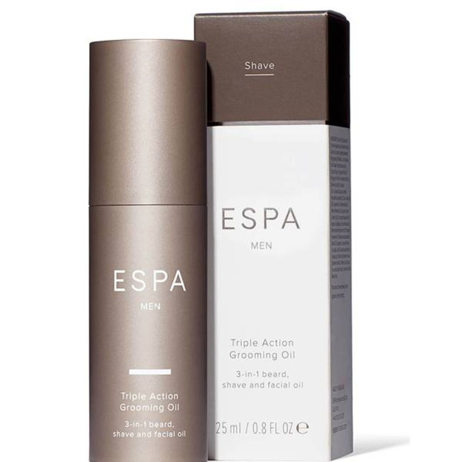 Men ESPA Moisturisers | Espa (Retail) Triple Action Grooming Oil 25Ml