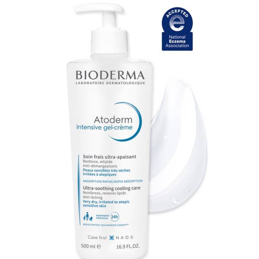 Skincare Bioderma | Bioderma Atoderm Intensive Gel-Creme Quick-Absorbing Lightweight Moisturiser For Dry Skin 500Ml