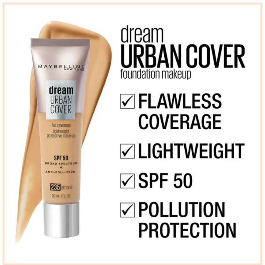 Spf & Tan Maybelline | Maybelline Dream Urban Cover Liquid Foundation