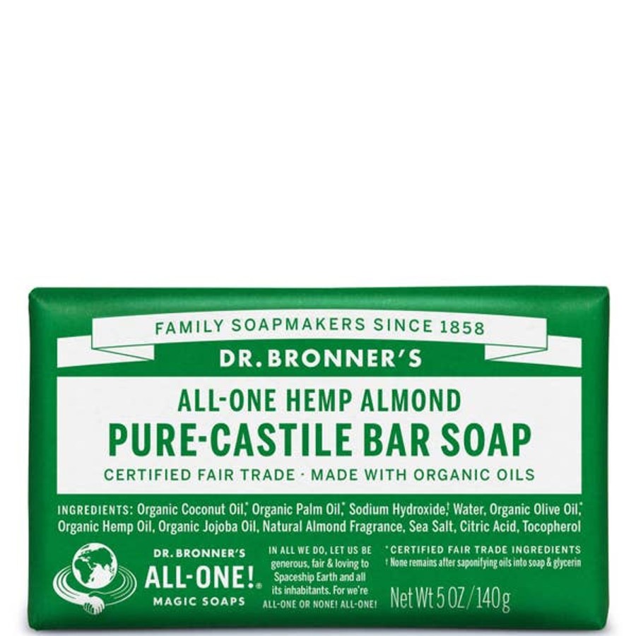 Men Dr. Bronner's Cleansing Bars | Dr. Bronner'S Pure Castile Bar Soap - Almond 140G