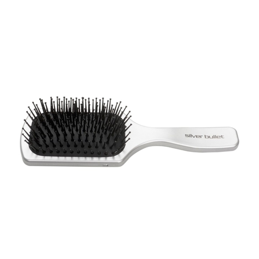 Haircare Silver Bullet | Silver Bullet Nylon Pin Paddle Brush Small