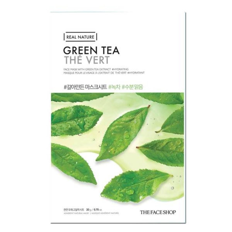 Skincare THE FACE SHOP | The Face Shop Real Nature Sheet Mask Green Tea